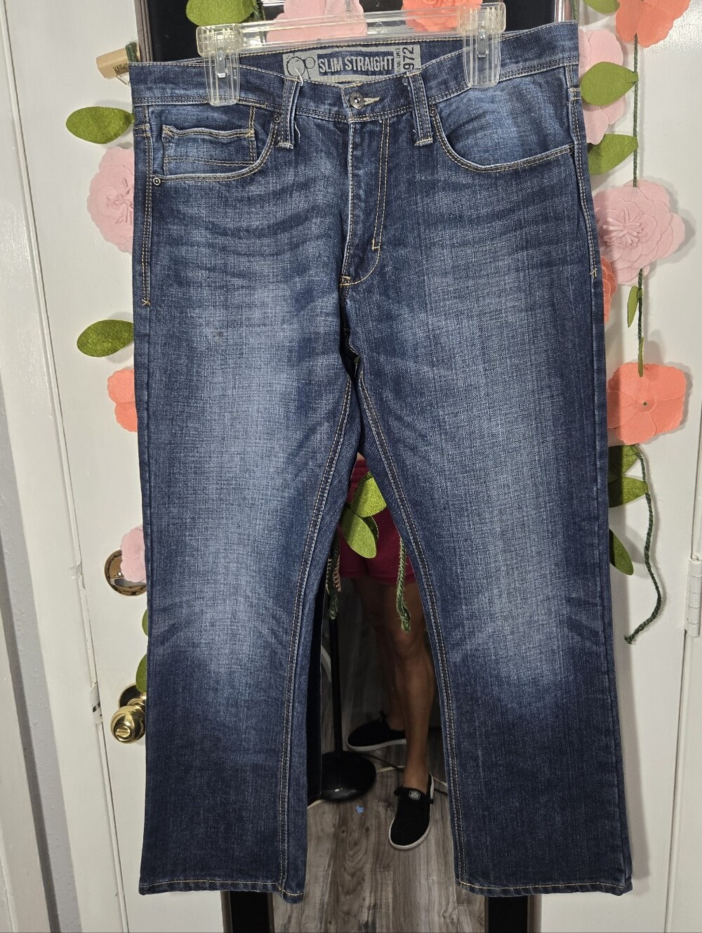 Vintage Op Slim Straight Men's Jeans Sz 34x30